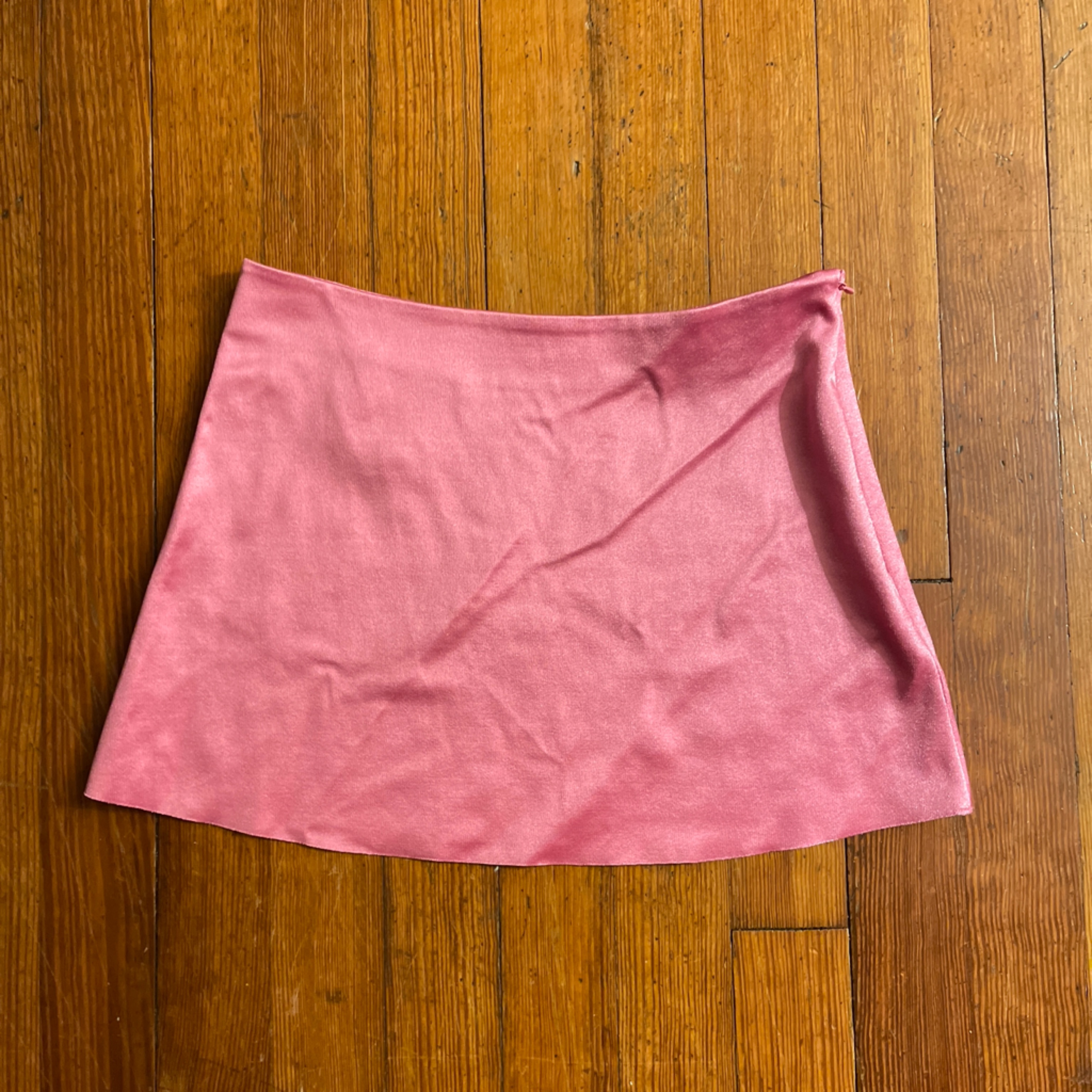 Nwot Rezek Studio Teeny Mini Skirt In Watermelon Fuschia Hot Pink Barbie Disco — image 6 of 8
